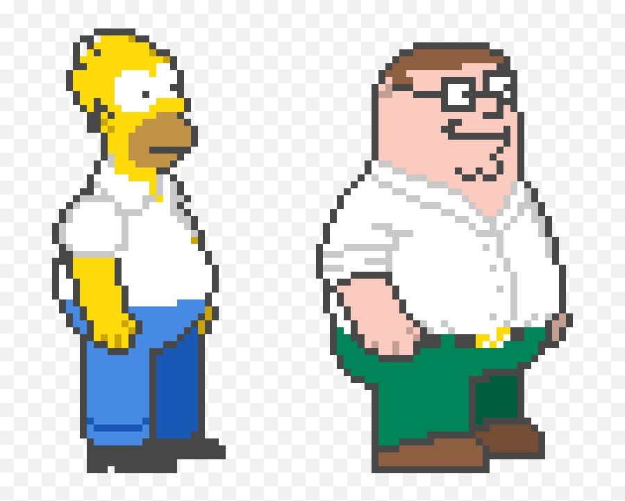 Peter Griffin In The Simpsons Arcade Style By Garbageman64 - For Adult Emoji,Peter Griffin Transparent