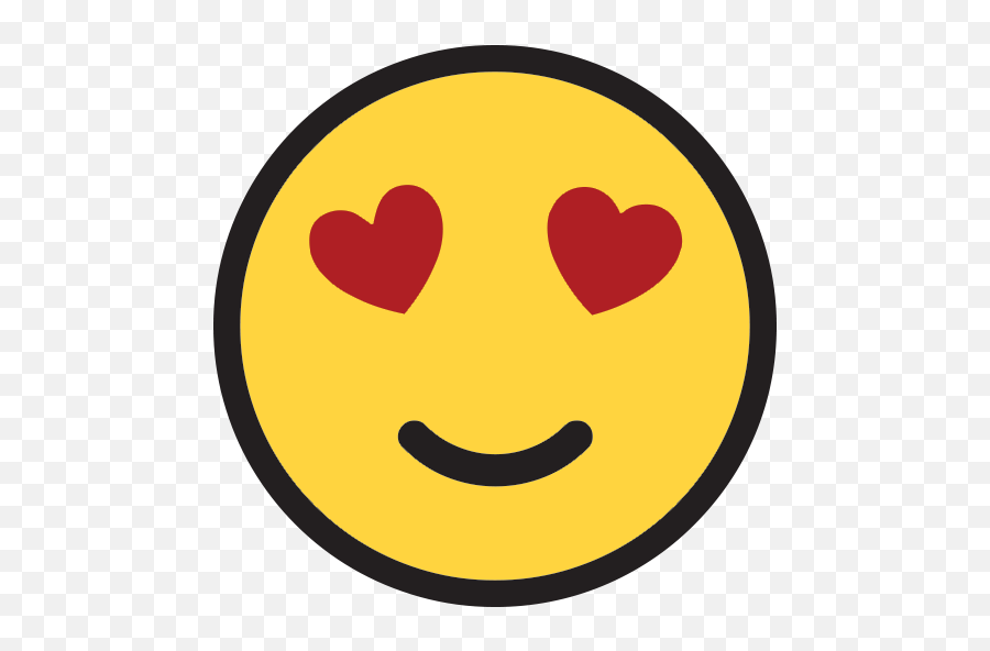 Smiling Face With Heart - Smiley Heart Shaped Eyes Emoji,Heart Eyes Emoji Png