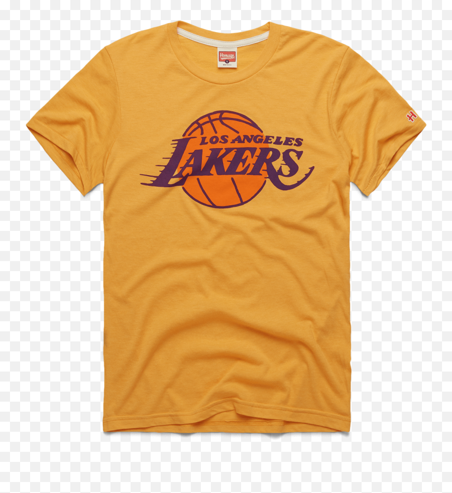 Download Los Angeles Lakers Embroidered Team Logo - Short Sleeve Emoji,Lakers Logo