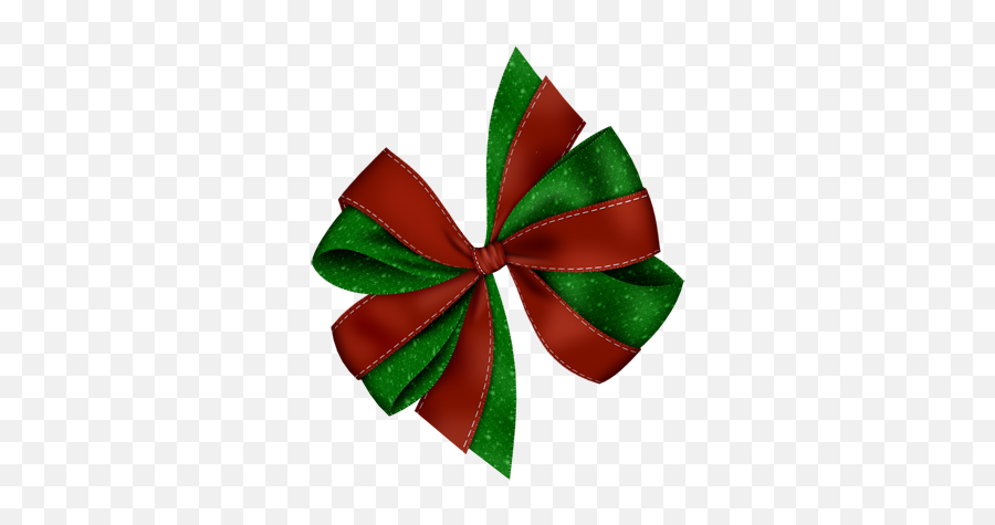 Download Hd Christmas Bow Png Transparent Png Image - Christmas Green Bow Clipart Emoji,Christmas Bow Png