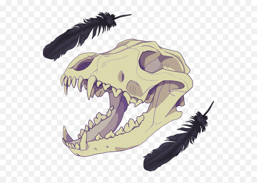 Haunters Are Hunters And Huntresses Of Corrosion - Wolf Draw A Animal Skull Emoji,Skull Transparent Background