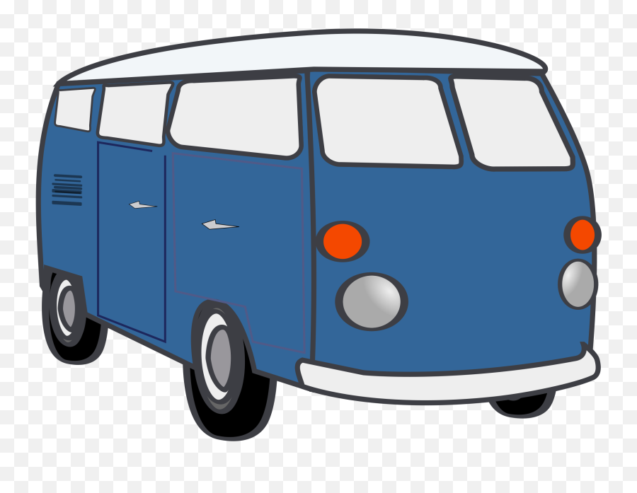 Library Clipart Bus - Commercial Vehicle Emoji,Vw Bus Clipart
