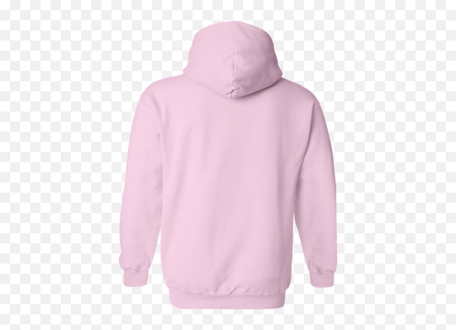 Heavy Blend Hooded Sweatshirt Art Flo Screen Printing - Gildan Light Pink Back Hoodie Emoji,Hoodie Template Png