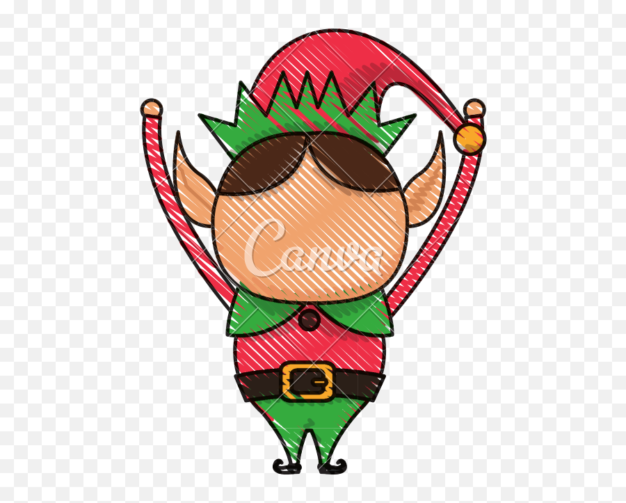 Christmas Elf Cartoon Png Christmas Elf Cartoon Character - Color Is The Elf Emoji,4th Of July Clipart Free