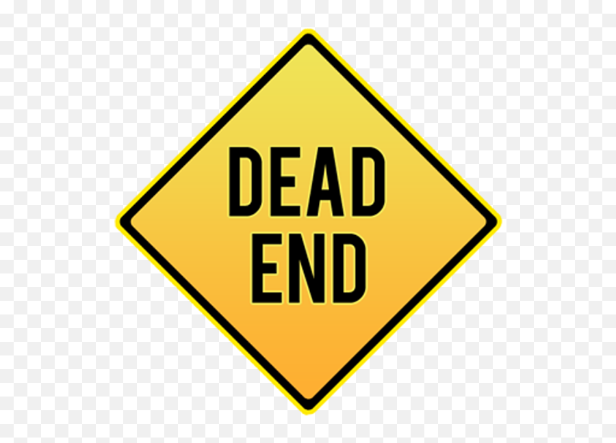 Diamond End Dead Sign Traffic Signs Clipart - School Bus Dead End Sign Transparent Emoji,Stop Sign Clipart