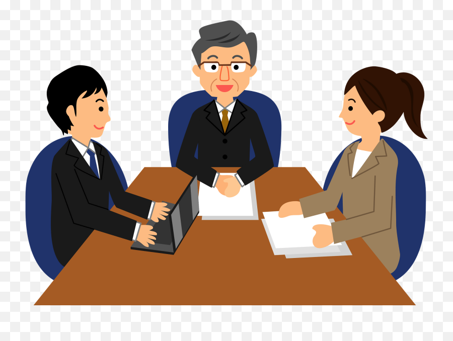 Pete And Calvin Business Meeting Clipart Free Download Emoji,Meeting Clipart