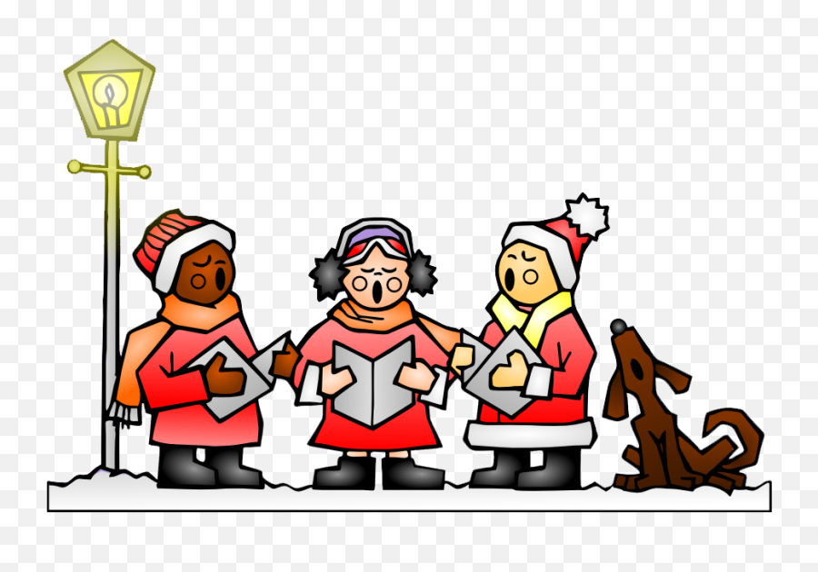 Library Of Christmas Singing Banner - Christmas Carols Clipart Emoji,Singing Clipart