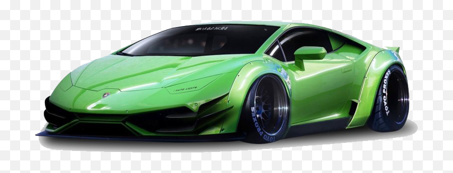 Lamborghini Huracan Transparent Png Png Mart - Green Sport Car Png Emoji,Lamborghini Transparent