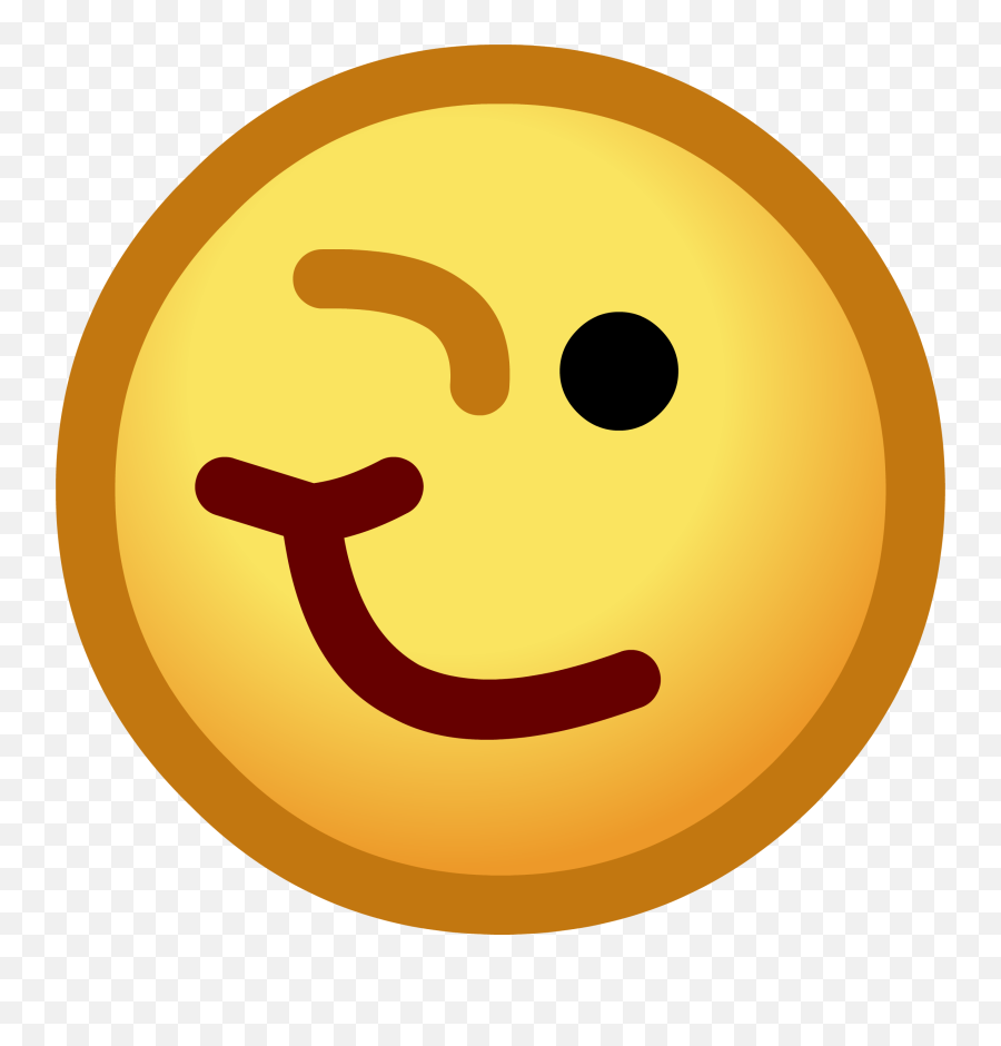 Image Smiley Face Winking Images Clip - Club Penguin Emoticons Emoji,Smiley Face Clipart
