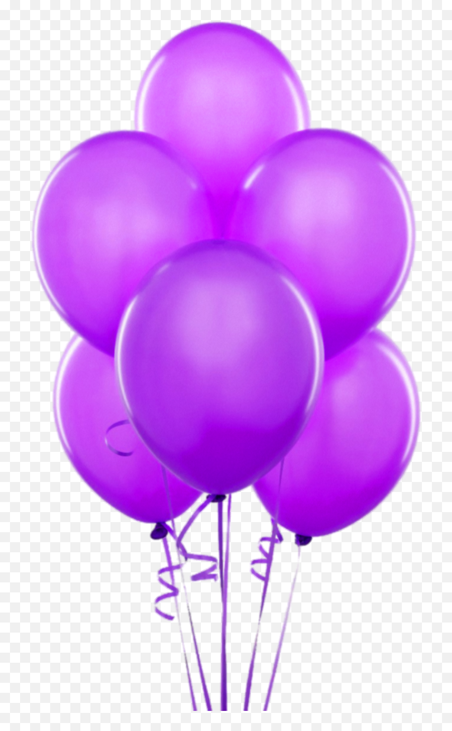 Download Purple Transparent Balloons - Purple Balloons Transparent Emoji,Birthday Balloons Clipart