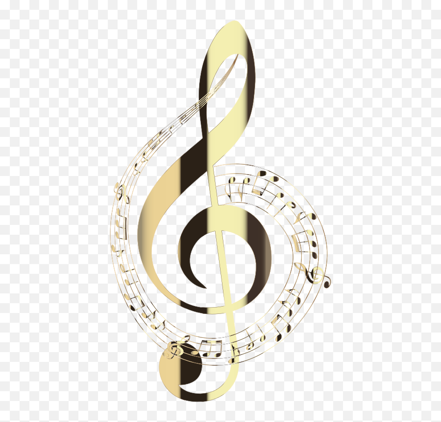 Openclipart - Clipping Culture Emoji,Gold Music Notes Png