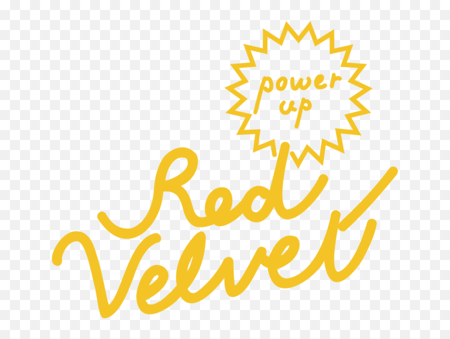 Red Velvet Logo Png - Red Velvet Power Up Hd Logo Emoji,Kpop Logo