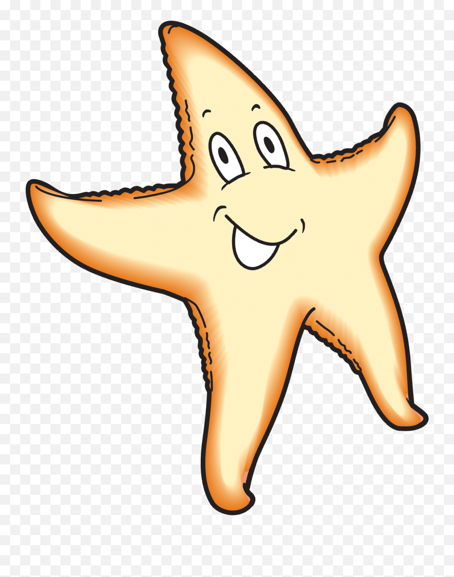 Starfish Clear - Cartoon Clipart Full Size Clipart Emoji,Clear Table Clipart