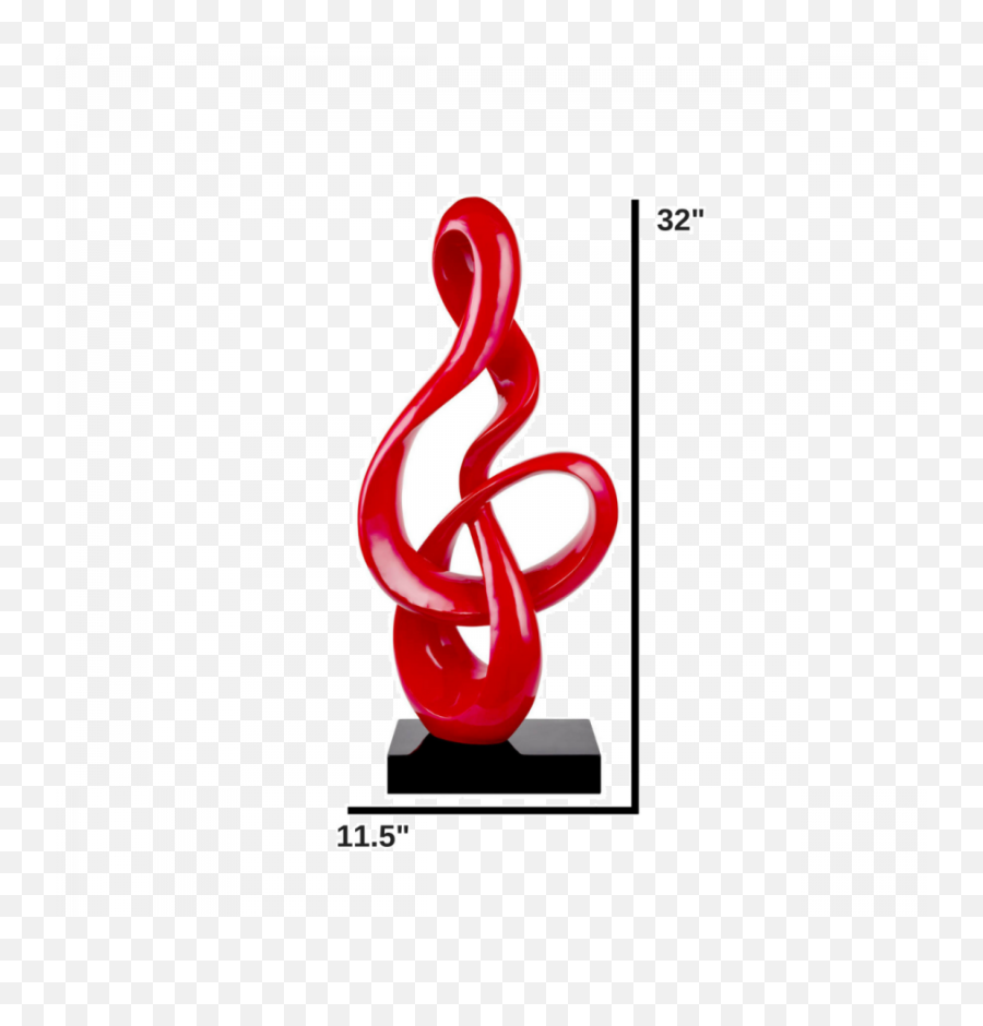 Abstract Fire - Red Resin Sculpture Emoji,Red Abstract Png