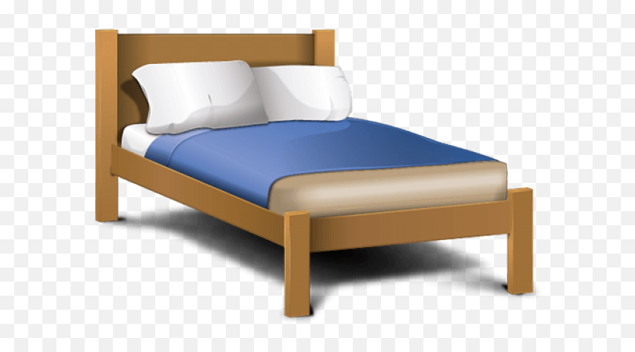 Bed Clipart Transparent Background - Bed Png Full Size Single Bed Png Emoji,Bed Clipart