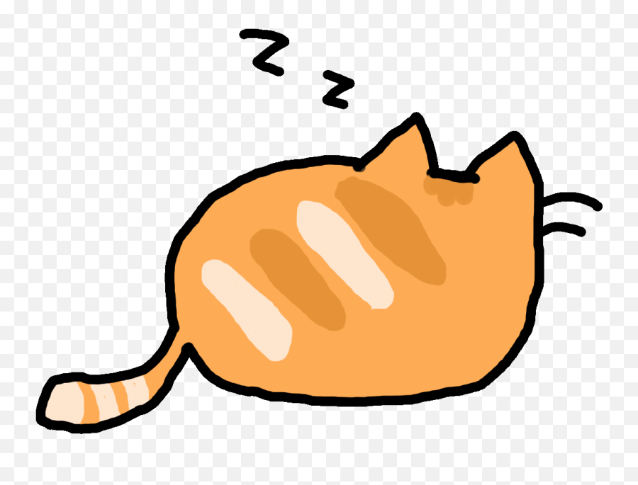 Hello Clipart Animation Transparent - Transparent Sleeping Cat Gif Emoji,Hello Clipart