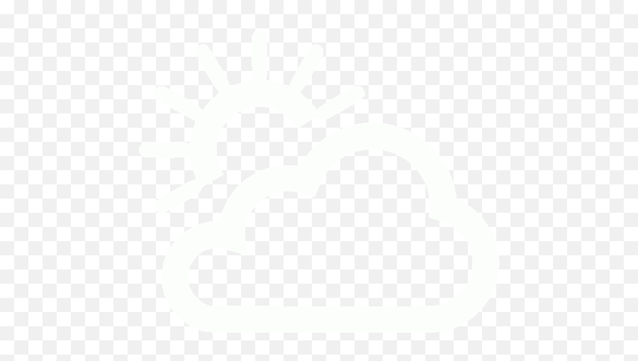 White Partly Cloudy Day Icon - Free White Weather Icons Neon Purple Weather Icon Emoji,Weather Logo
