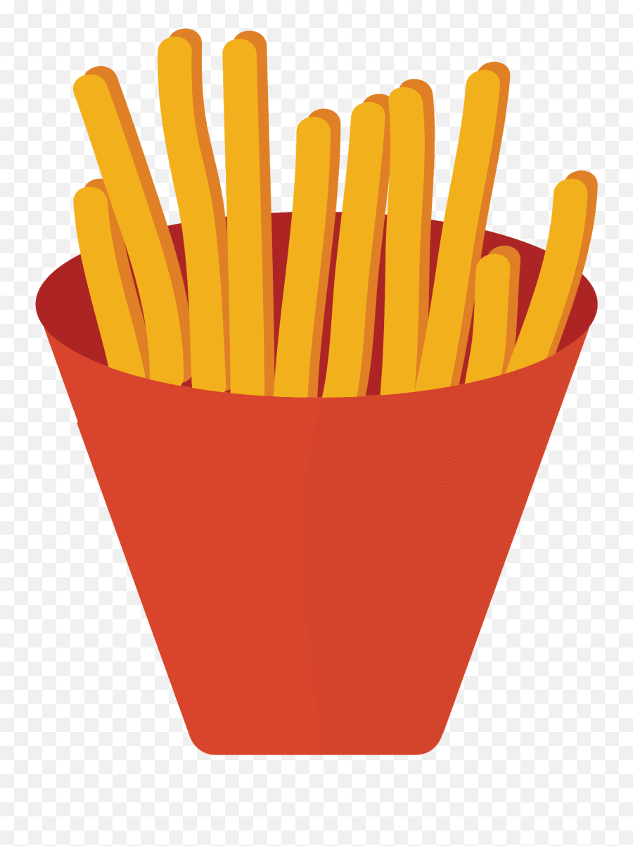 French Fries Emoji Clipart - Solid,Fries Clipart