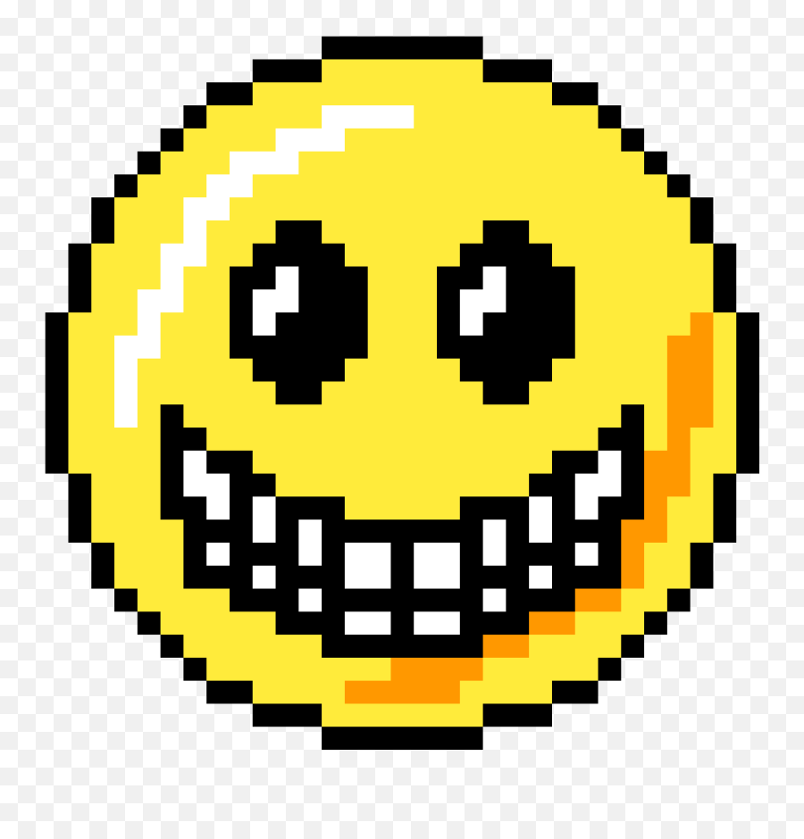 Creepy Smile - Smile Pixel Art Emoji,Sans Face Png