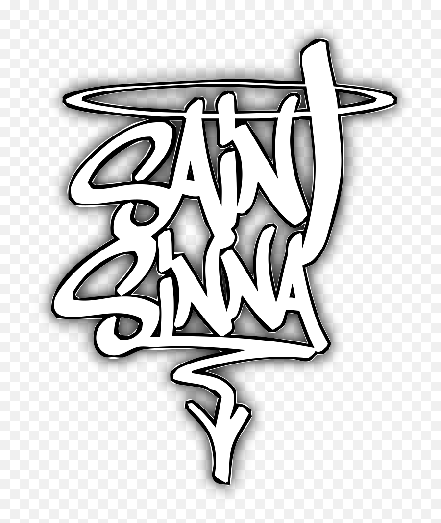 Saint Sinna Logo Vinyl Sicker 8 Inch Emoji,Saint Logo