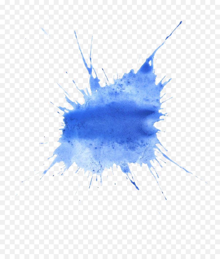 Transparent Watercolor Blue Watercolor - Watercolor Blue Paint Splatter Emoji,Watercolor Png