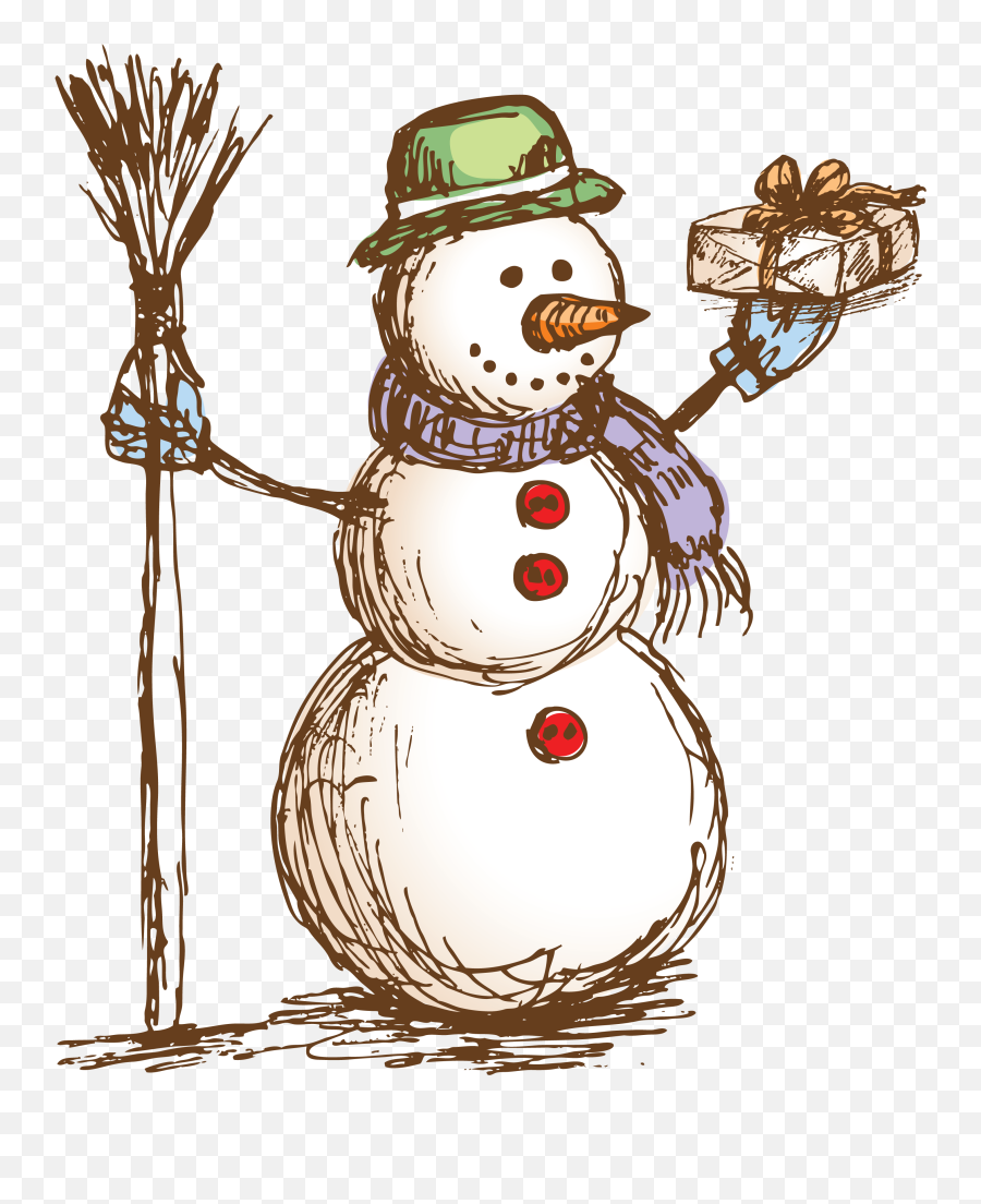 Snowman Drawing Transparent Png Emoji,Snowman Transparent