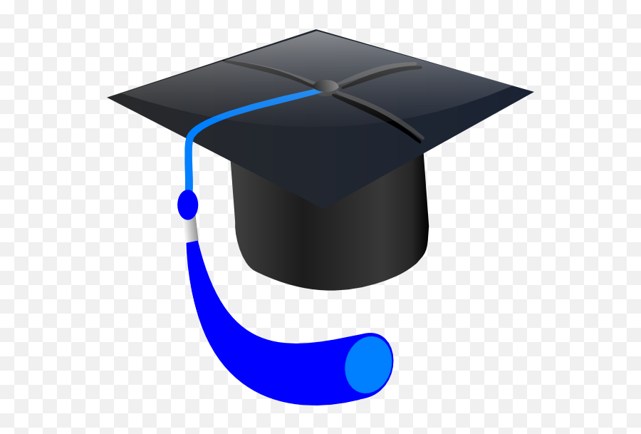 Free Graduation Cap Blue Clipart Download Free Graduation - Graduation Hat Blue Tassel Emoji,Clipart Graduation Caps