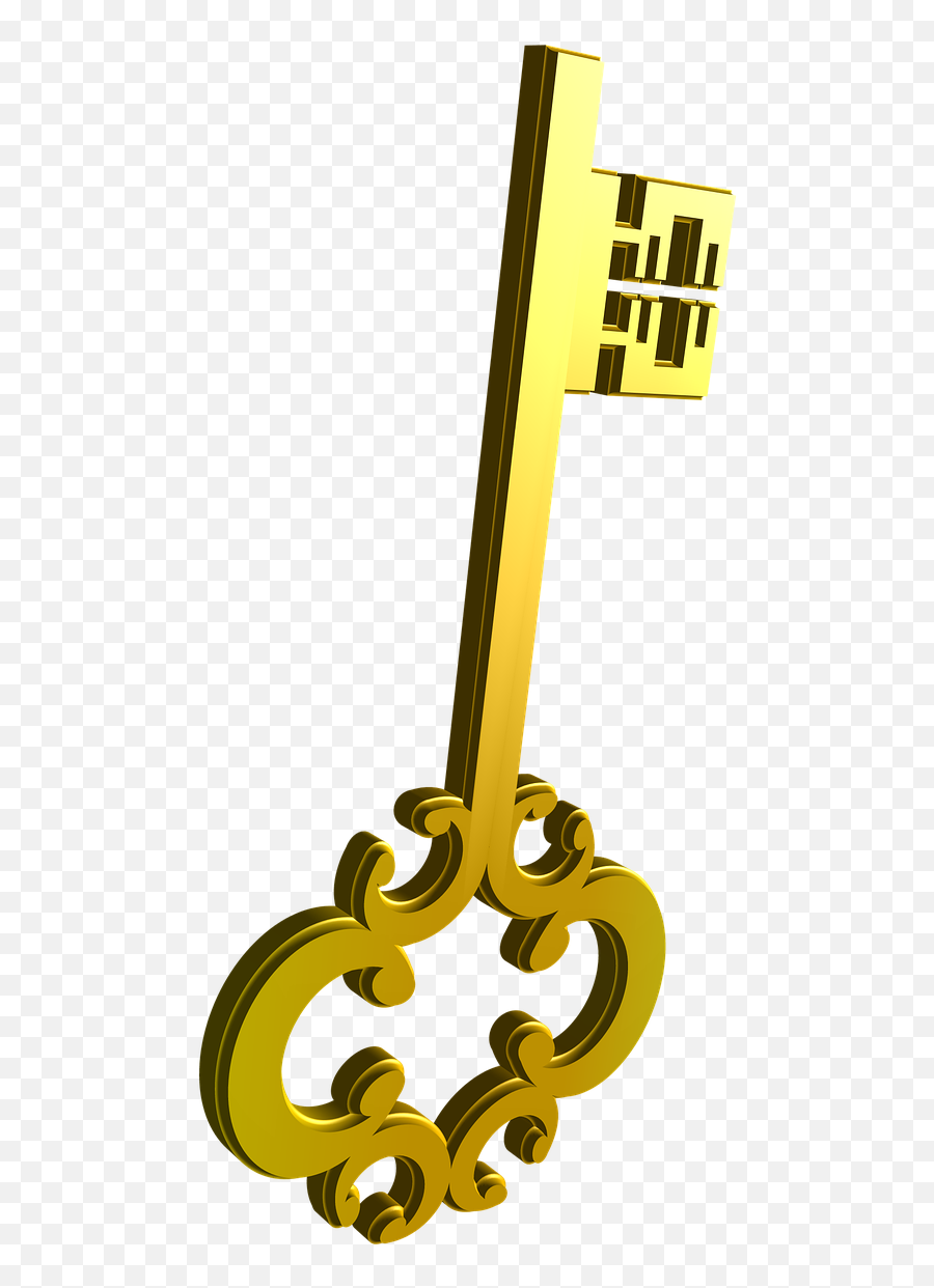 Keygoldenlocksecuritymetal - Free Image From Needpixcom Emoji,Gold Music Notes Png