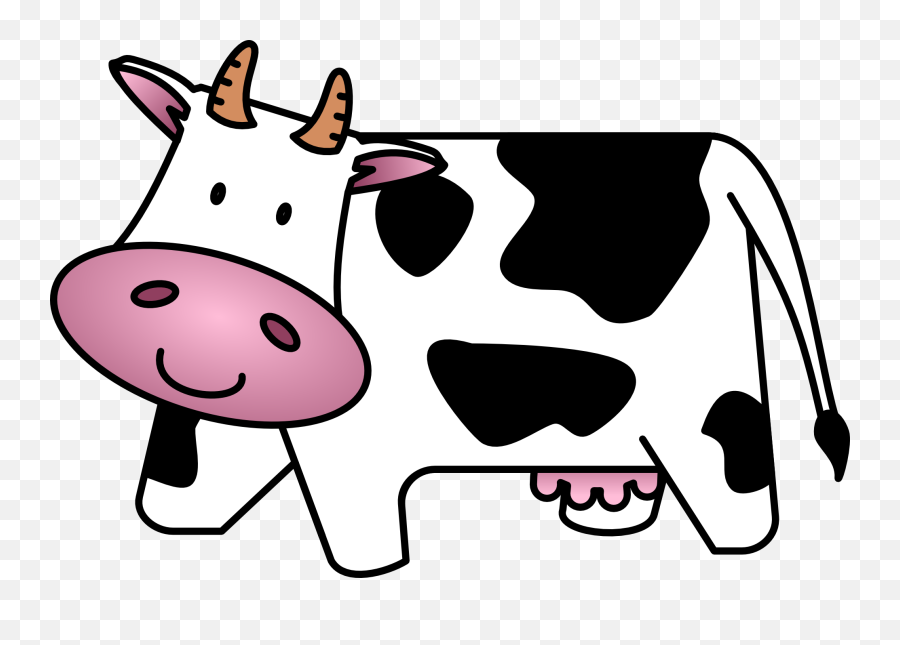Cartoon Farm Animals Clipart - Clip Art Cartoon Cow Emoji,Farm Animals Clipart