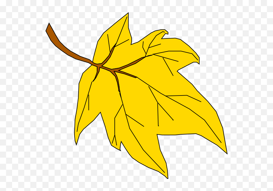Yellow Oak Leaf Clipart - Leaf Picture For Kid Emoji,Leaf Clipart