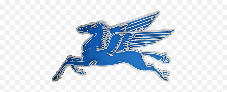 Pegasus Neon - Blue Emoji,Pegasus Clipart