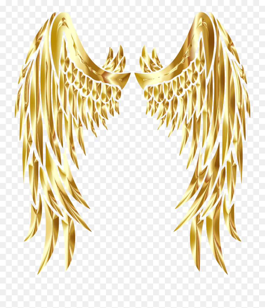 Gold Wings - Gold Angel Wings Logo Transparent Png Gold Angel Wings Png Emoji,Angel Wings Png