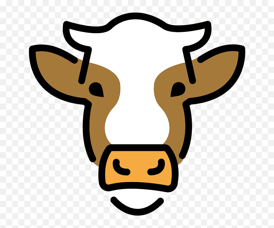 Cow Face Emoji Clipart Free Download Transparent Png - Dibujo De La Cara De Una Vaca,Cow Face Clipart