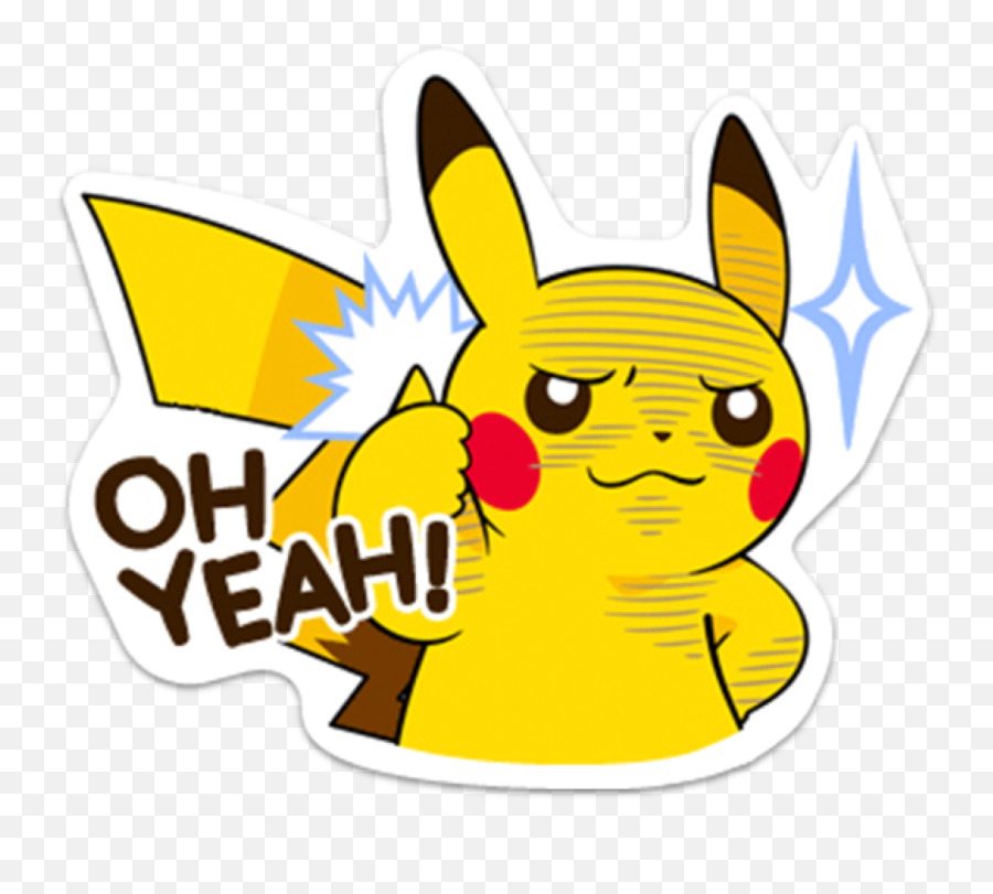 Play Where You Are - Pikachu Oh Yeah Sticker Emoji,Pokemon Go Png