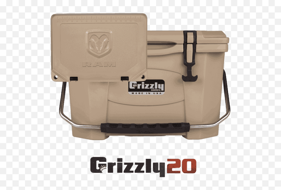 Grizzly 20 With Debossed Ram Lid - Horizontal Emoji,Ram Logo