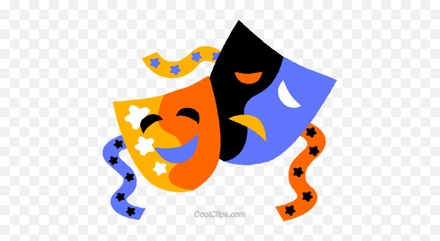 Drama - Clipart Theatre Mask Png Emoji,Drama Clipart