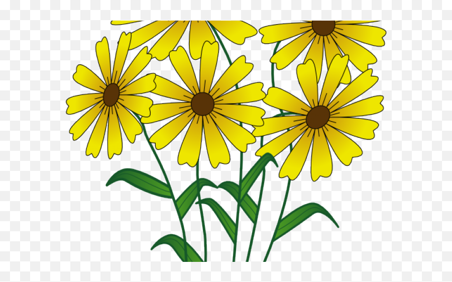 Download Hd Wildflower Clipart Flower - Transparent Flowers Cartoon Png Emoji,Wildflower Clipart