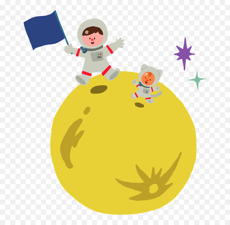 Moon Astronaut Clipart - Mond Clipart Emoji,Astronaut Clipart