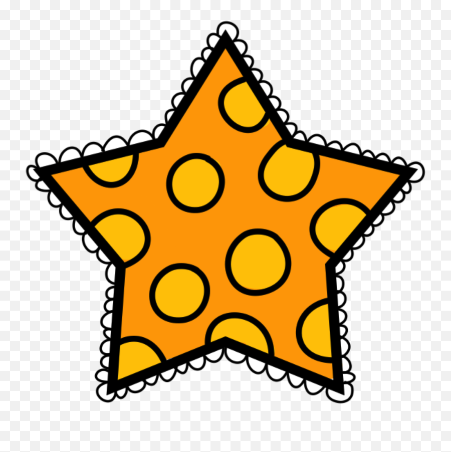 Lauren Barr - Polka Dot Star Clipart Emoji,Welcome To Kindergarten Clipart