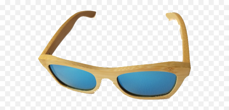 Bamboo Sunglasses Natural Wood - Bamboo Sunglasses Transparent Background Emoji,Sunglasses Transparent