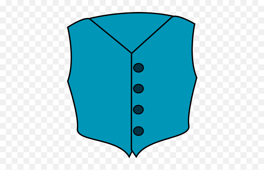 Blue Jacket Clipart - Blue Vest Clipart Emoji,Jacket Clipart