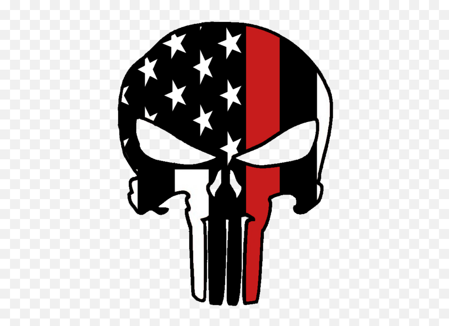 Thin Red Line Punisher Drinkware U2013 Firerescuestorecom Emoji,Punisher Skull Logo