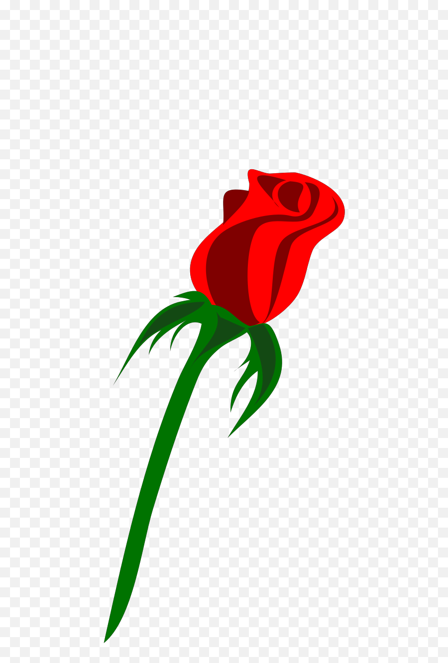 Red Rose Bud 1 Svg Vector Red Rose Bud 1 Clip Art - Svg Clipart Emoji,Red Rose Transparent