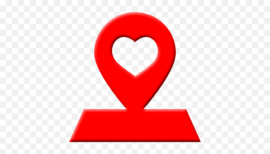 Valentine Heart Location Icon Png Clipart Vector - Language Emoji,Location Icon Png
