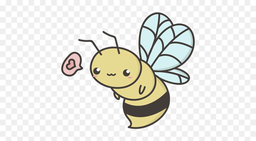 Cute Flying Bee Flat Transparent Png U0026 Svg Vector Emoji,Bee Transparent Background