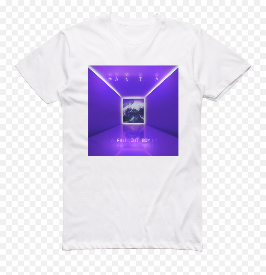 Fall Out Boy M A N I A Album Cover T - Shirt White U2013 Album Emoji,Fall Out Boy Transparent