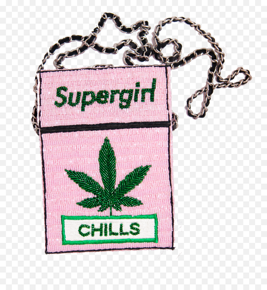 Supergirl Chills Beaded Cigarette Bag Emoji,Supergirl Logo Png