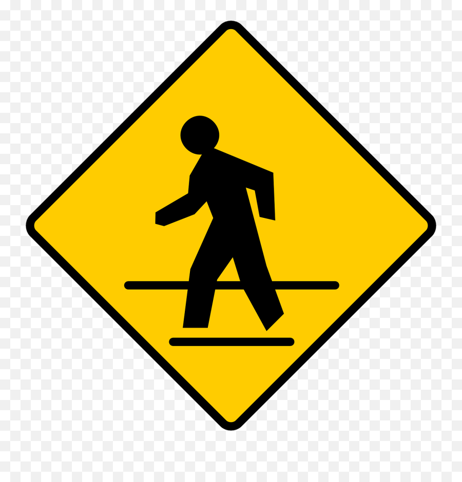 Walk Signal Clipart 2 By Timothy - Cross Walk Sign Pedestrian Crossing Sign Clipart Emoji,Walk Clipart