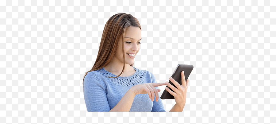 Girl On Cell Phone Png U0026 Free Girl On Ce 348610 - Png Girl Using Mobile Png Emoji,Cell Phone Png