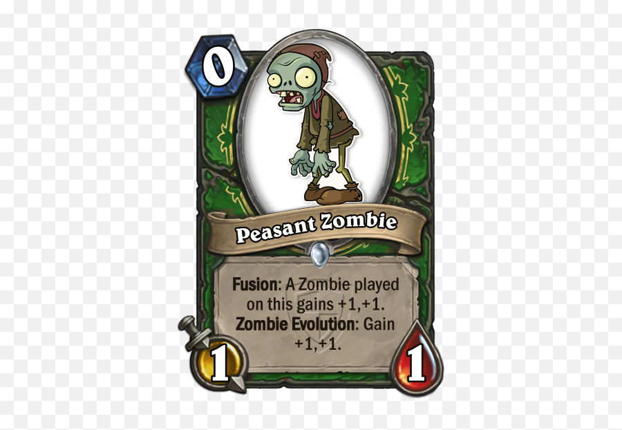 Plants Vs Zombies Heroes Custom Peasant Cards Updated And Emoji,Plants Vs Zombies Png